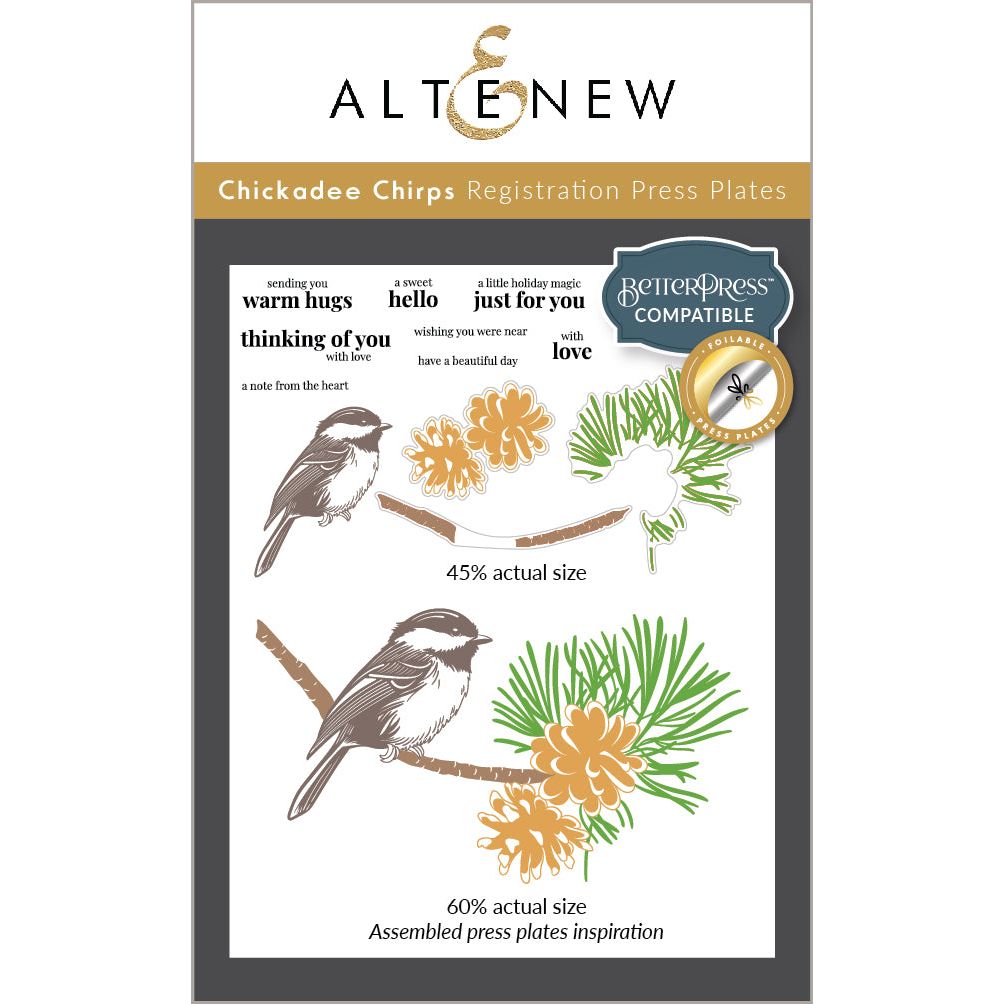 Altenew Chickadee Chirps Press Plate and Die Set product image 1