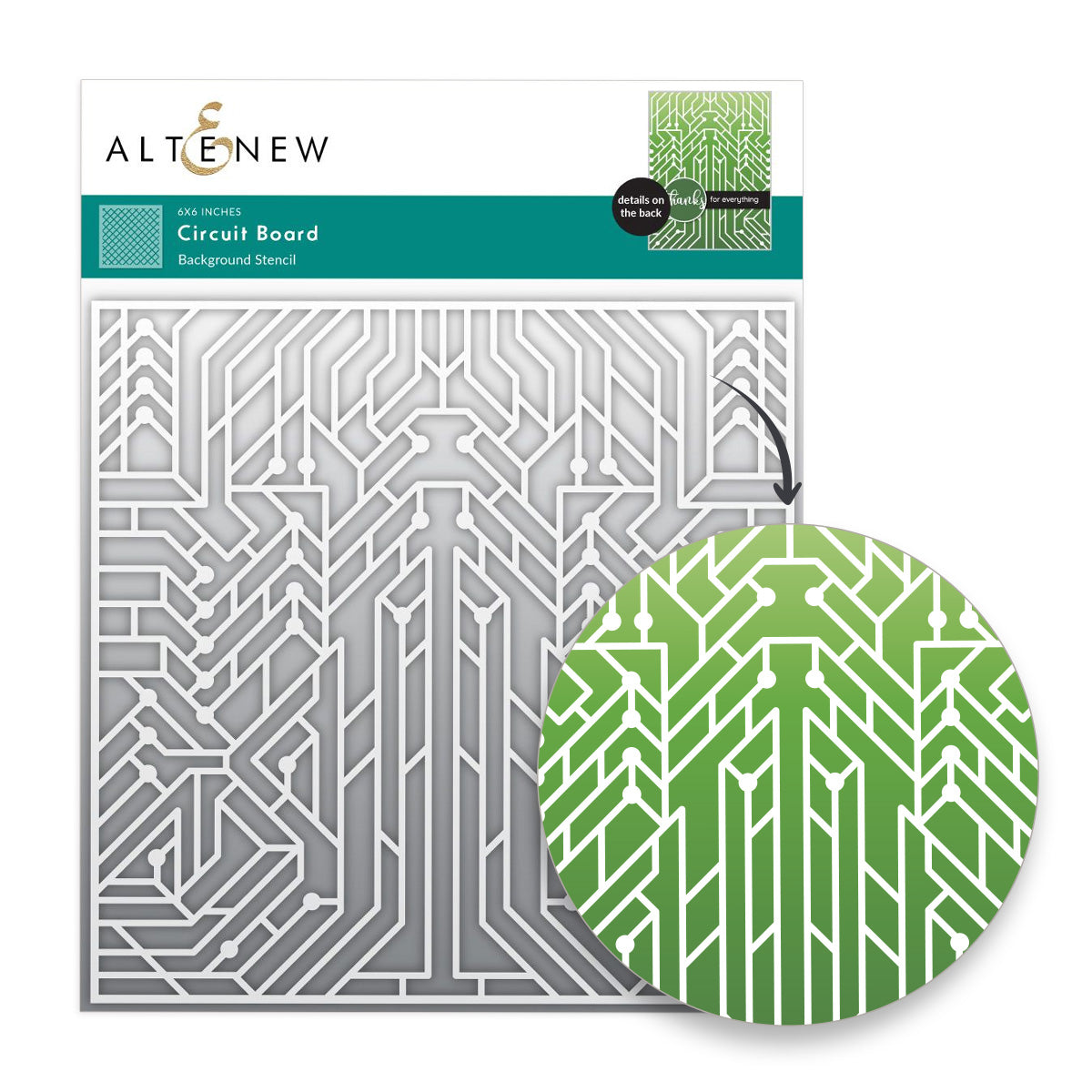 Altenew Circuit Board Stencil alt8664