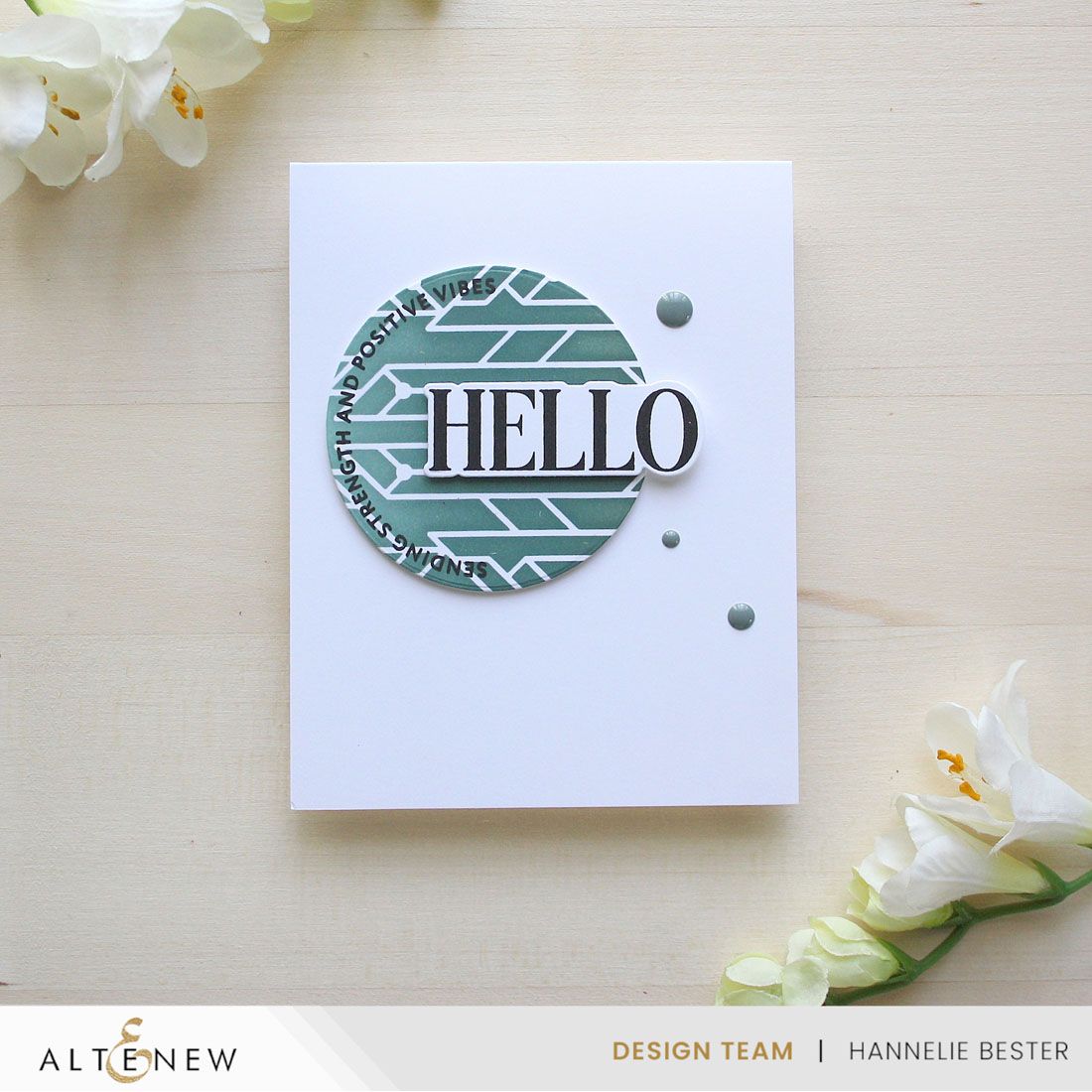 Altenew Circuit Board Stencil alt8664 positive vibes