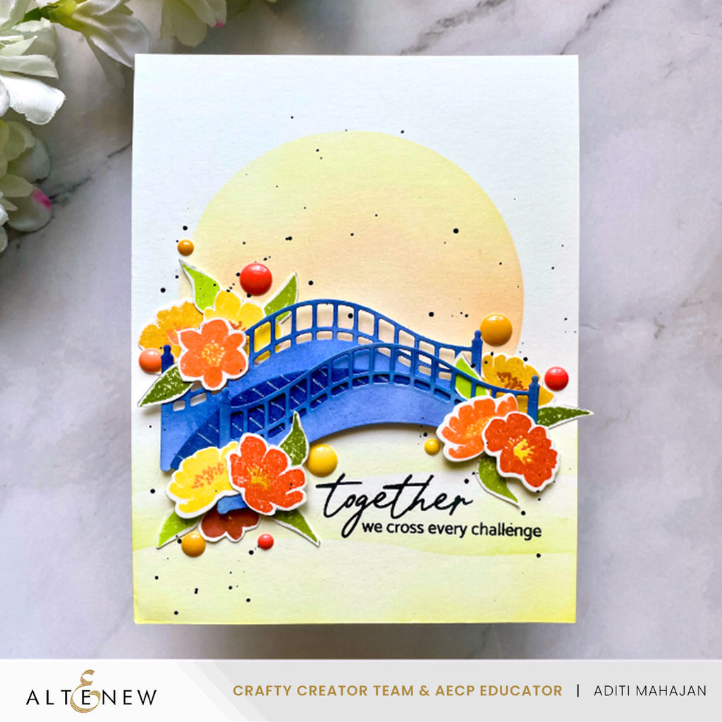 Altenew Citrus Punch Enamel Dots alt10457 together