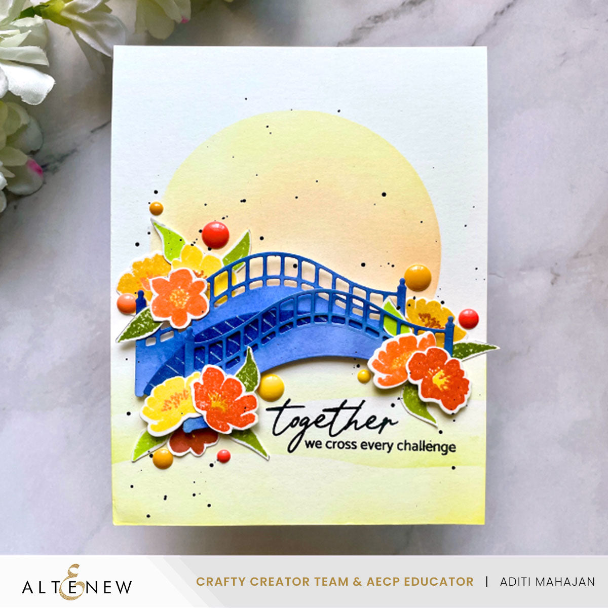 Altenew Citrus Punch Enamel Dots alt10457 together
