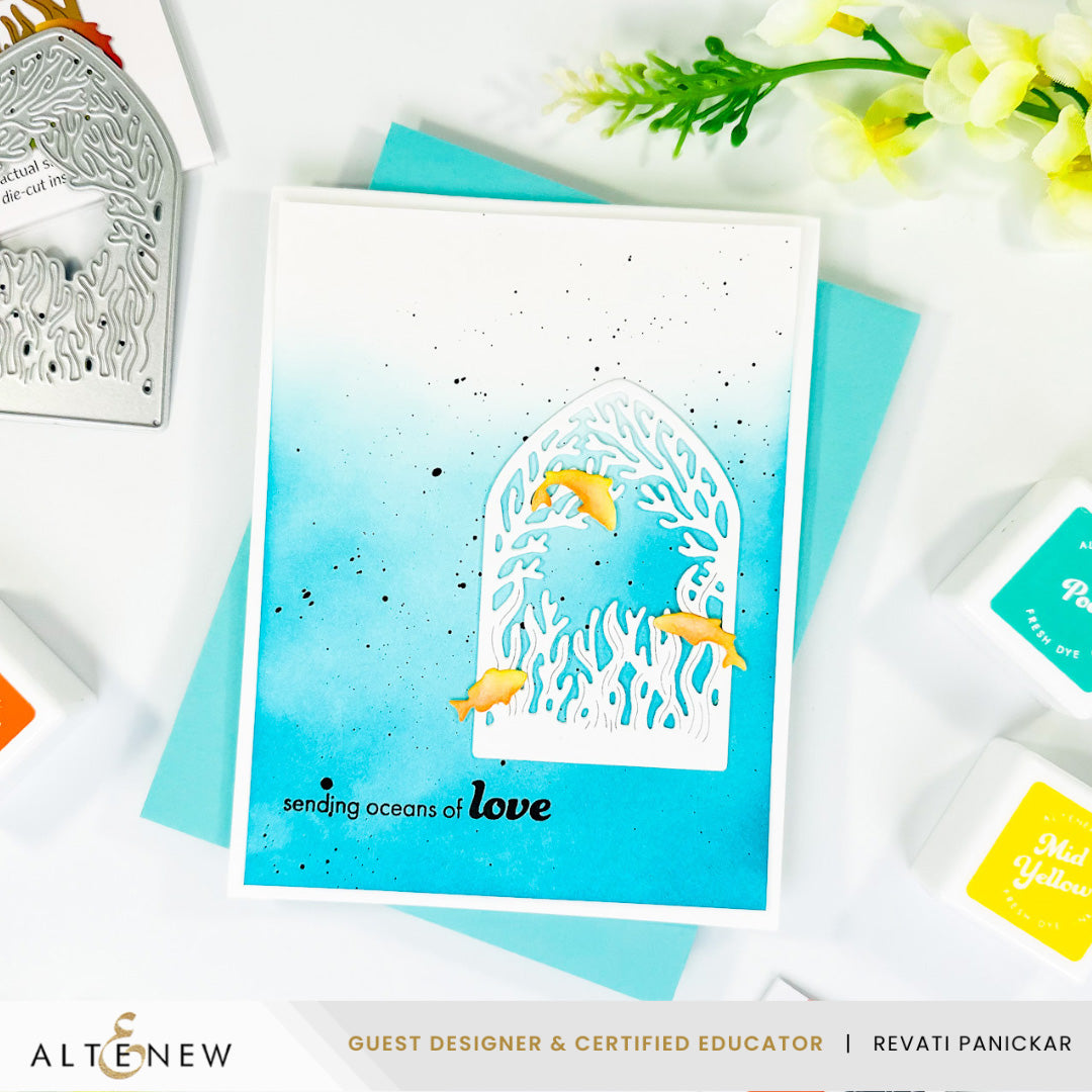 Altenew Coral Arch Dies alt11434 sending love