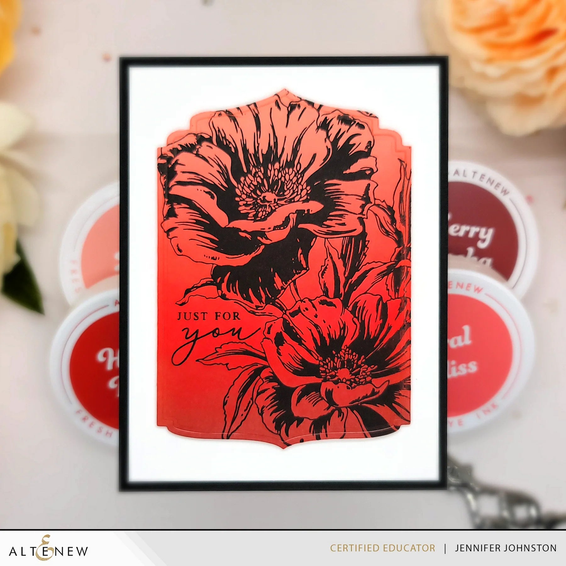 Altenew Coral Bliss Fresh Dye Ink Pad alt8416 flowers