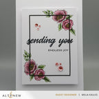 Altenew Cornered Blooms Clear Stamps alt10876 joy