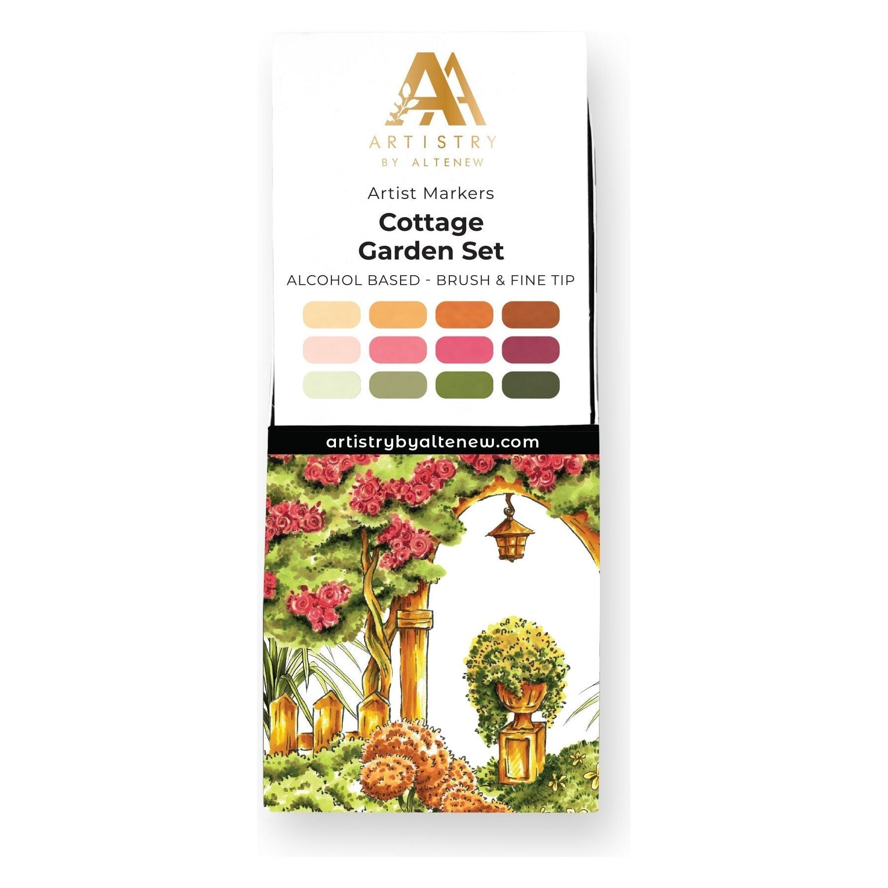Altenew Cottage Garden Artist Alcohol Marker Set N alt10327