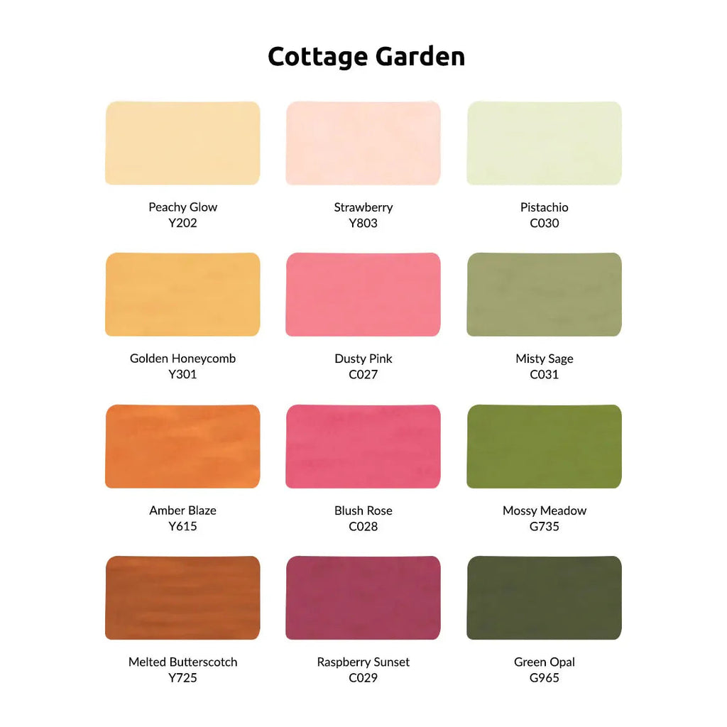 Altenew Cottage Garden Artist Alcohol Marker Set N alt10327 colors