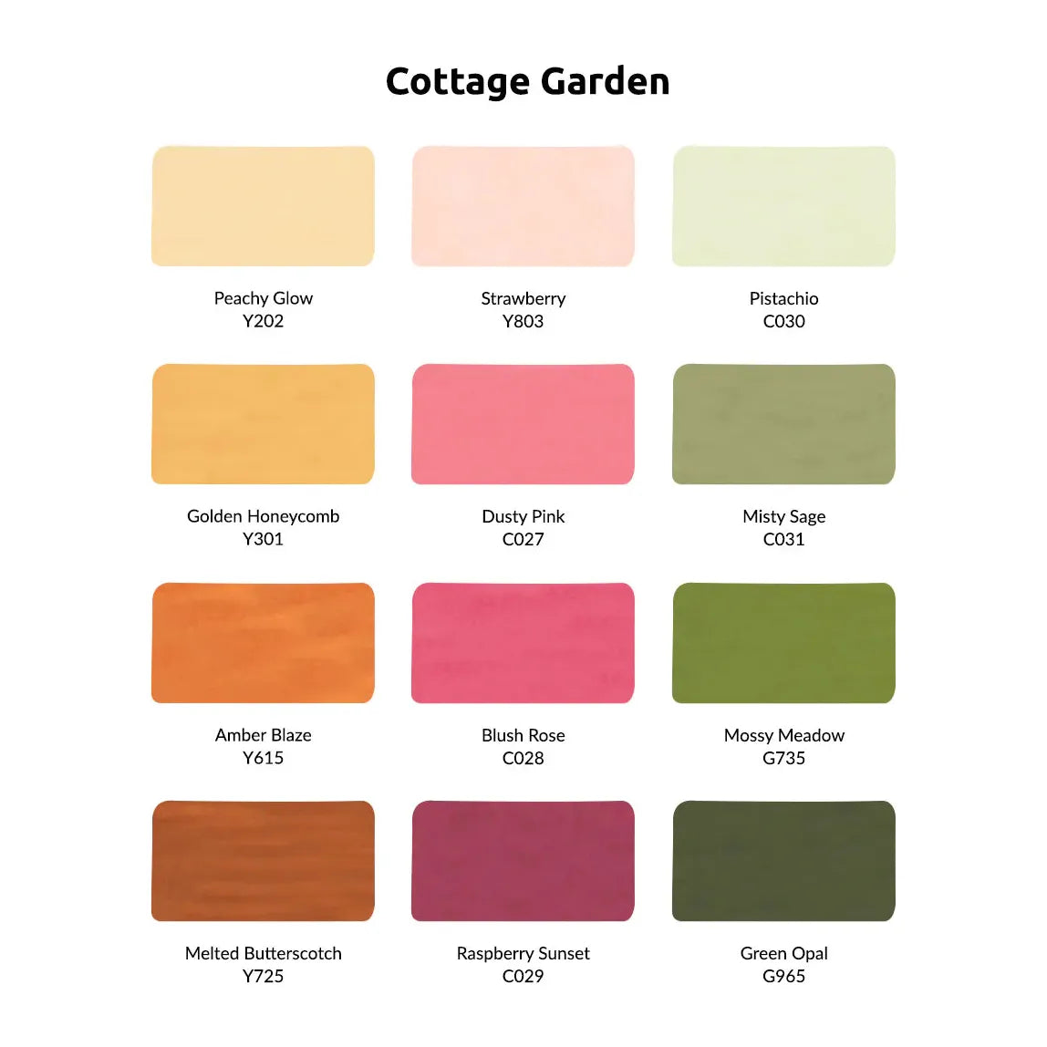 Altenew Cottage Garden Artist Alcohol Marker Set N alt10327 colors
