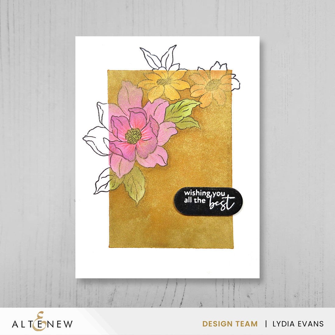 Altenew Cozy Morning Dies alt11006 wishing you the best card