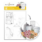 Altenew Cozy Mornings Coloring Stencils alt11626