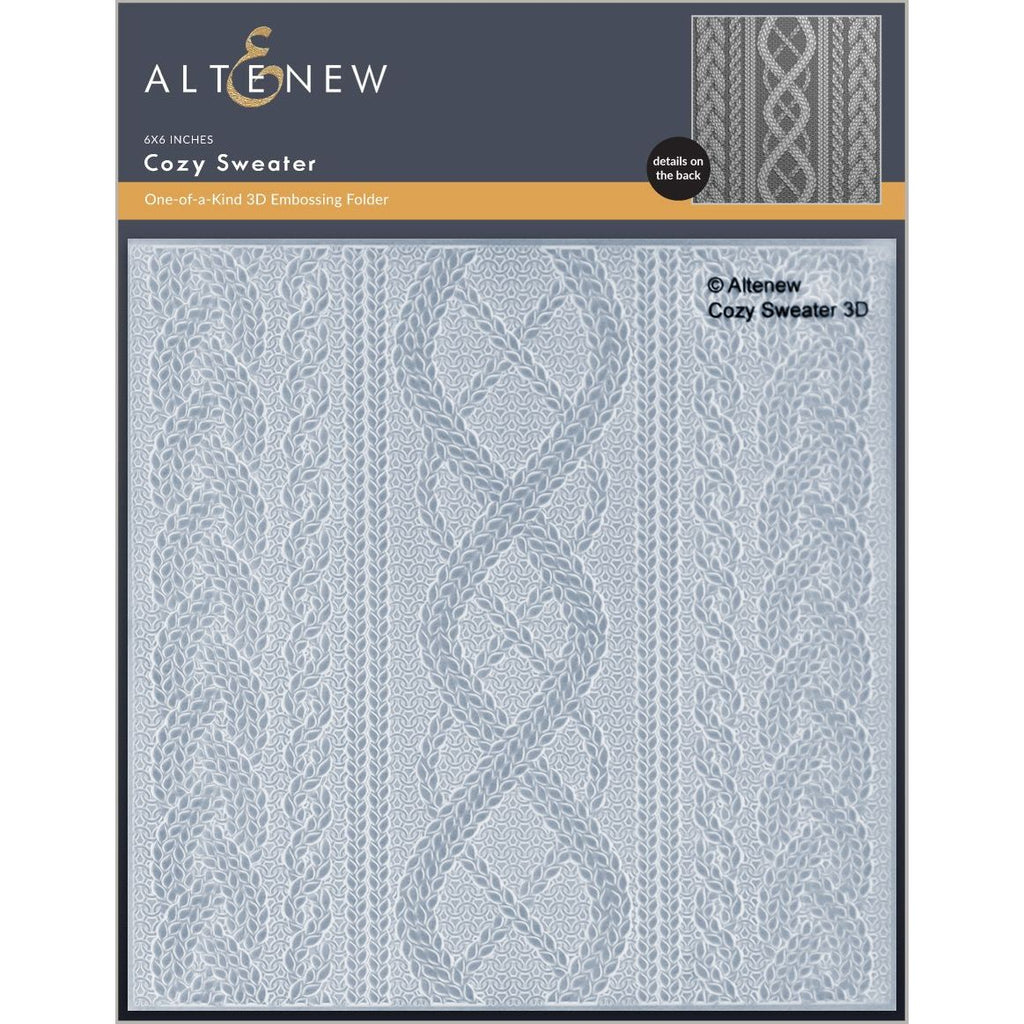 Altenew Cozy Sweater 3D Embossing Folder alt10981