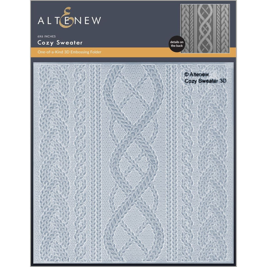 Altenew Cozy Sweater 3D Embossing Folder alt10981 – Simon Says Stamp