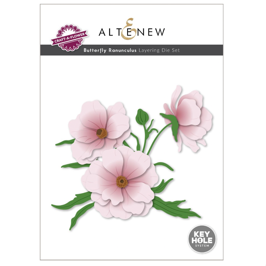 Altenew Craft-A-Flower Butterfly Ranunculus Layering Dies alt11316