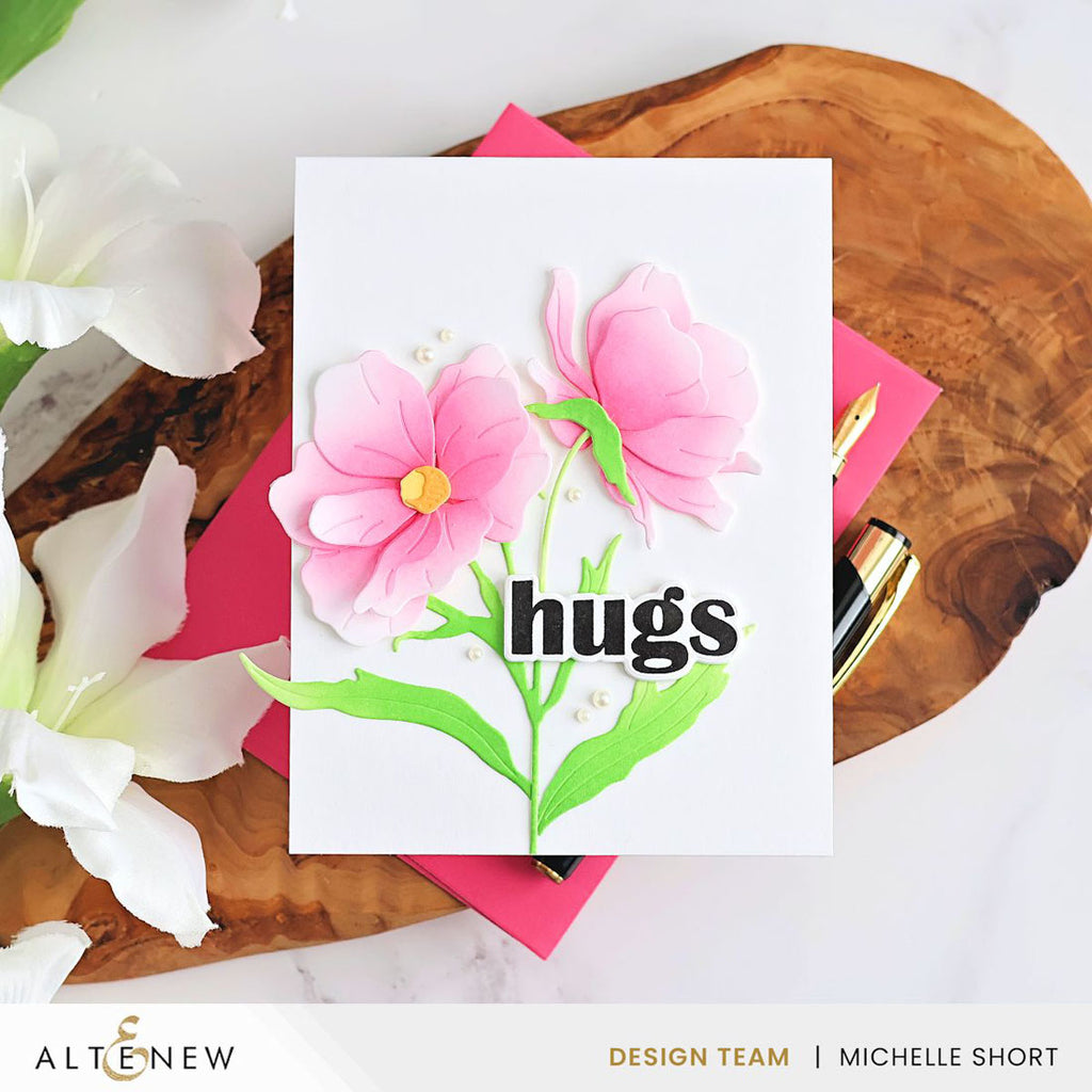 Altenew Craft-A-Flower Butterfly Ranunculus Layering Dies alt11316 hugs