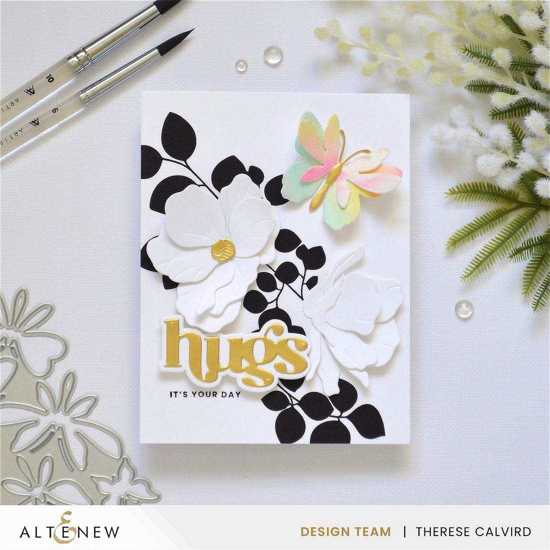 Altenew Craft-A-Flower Butterfly Ranunculus Layering Dies alt11316 it's your day