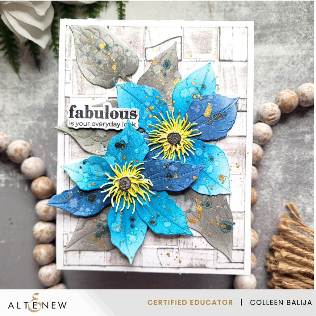 Altenew Craft-A-Flower Clematis Layering Dies alt11255 blue flowers