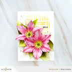 Altenew Craft-A-Flower Clematis Layering Dies alt11255 striped flowers