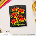 Altenew Craft-A-Flower Coneflower Layering Dies alt11508 hello orange flower card