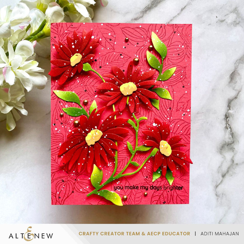 Altenew Craft-A-Flower Daisy Spray Layering Dies alt10772 make my day