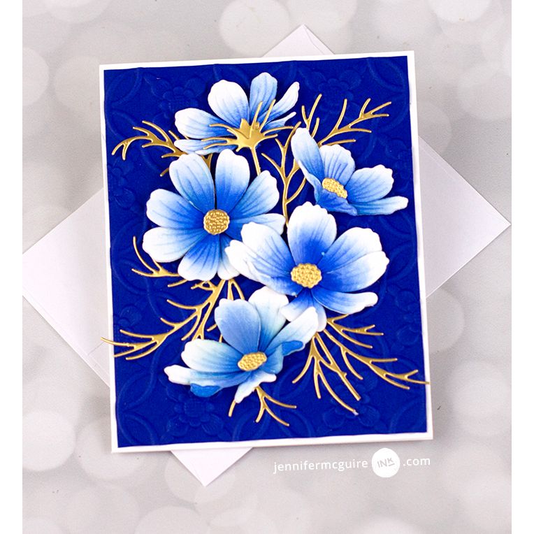 Altenew Craft-A-Flower Garden Cosmos Layering Dies alt11021 blue