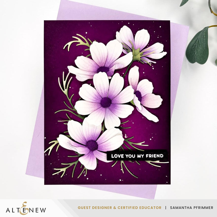 Altenew Craft-A-Flower Garden Cosmos Layering Dies alt11021 love you