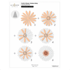 Altenew Craft-A-Flower Gerbera Daisy Layering Dies alt11449 layering guide 1