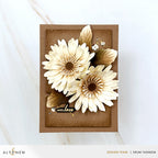 Altenew Craft-A-Flower Gerbera Daisy Layering Dies alt11449 with love card