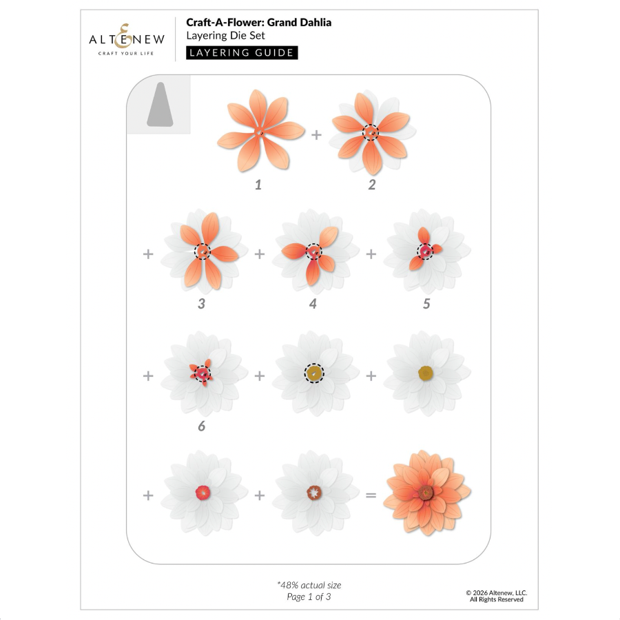 Altenew Craft-A-Flower Grand Dahlia Layering Dies alt11328 layering guide 1