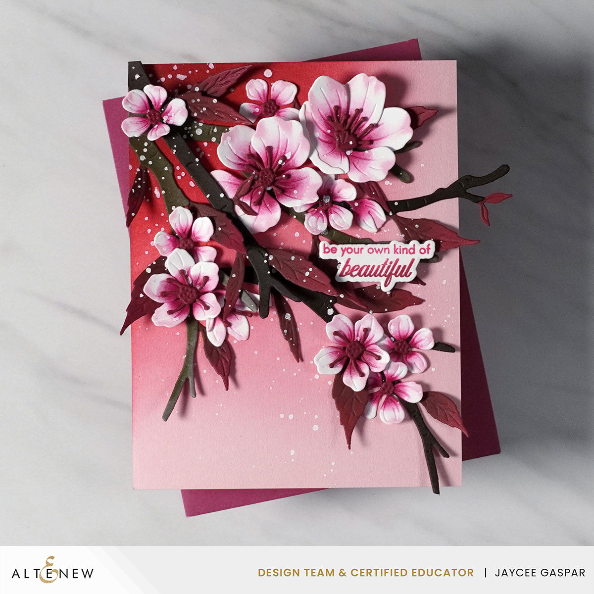 Altenew Craft A Flower Cherry Blossom Branch Layering Dies alt10745 beautiful