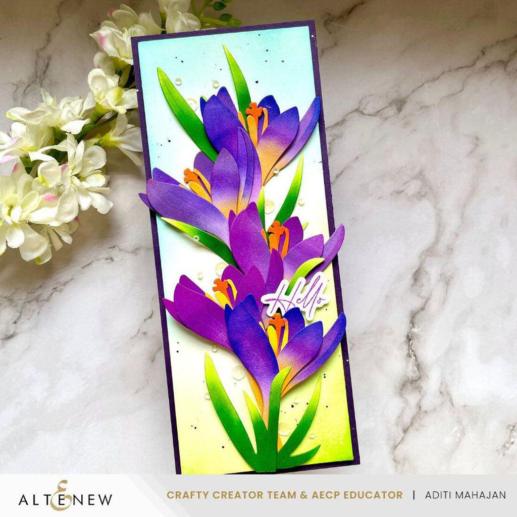 Altenew Craft A Flower Crocus Layering Dies alt10608 hello