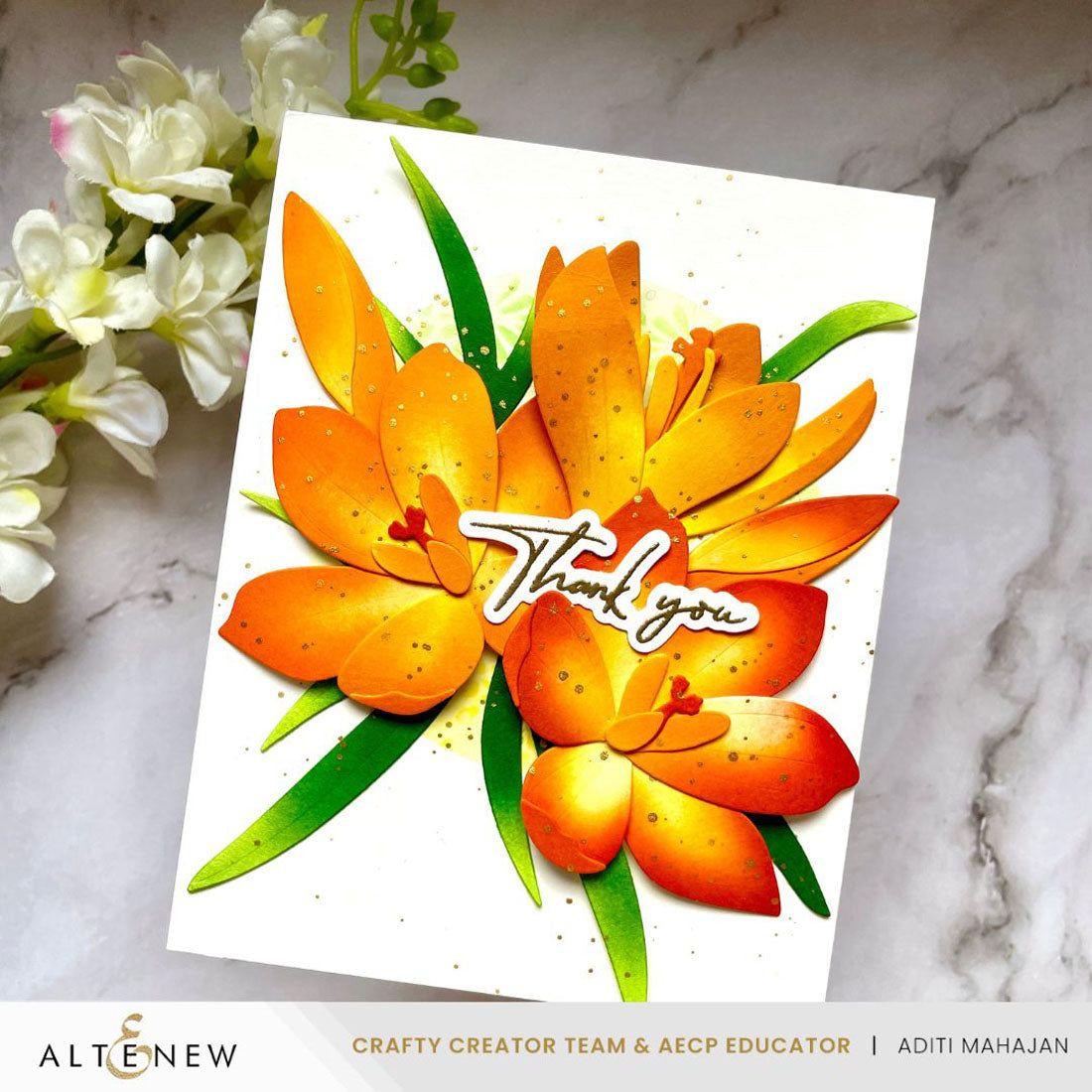 Altenew Craft A Flower Crocus Layering Dies alt10608 thanks