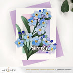 Altenew Craft A Flower Forget Me Not Layering Dies alt11346 blue flowers
