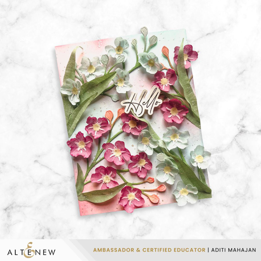 Altenew Craft A Flower Forget Me Not Layering Dies alt11346 hello