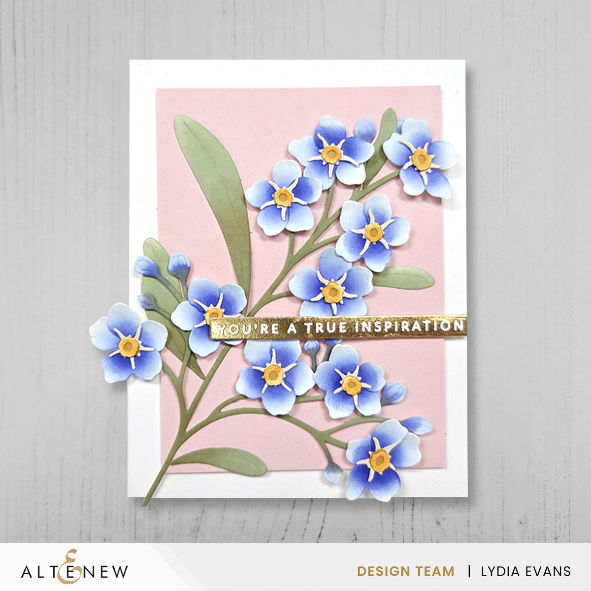 Altenew Craft A Flower Forget Me Not Layering Dies alt11346 inspiration