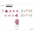 Altenew Craft A Flower Gladiolus Layering Dies alt10945 layering guide 2