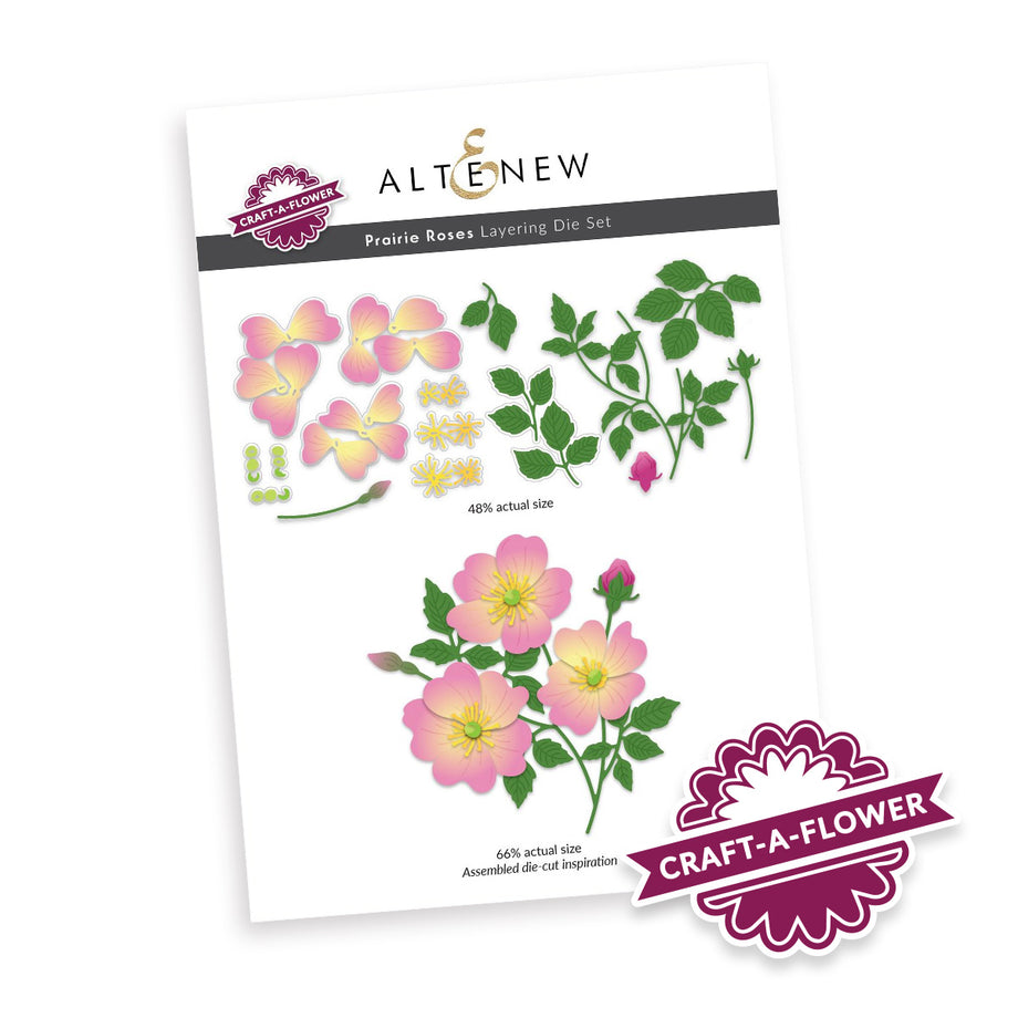 Altenew Craft A Flower Prairie Roses Layering Dies alt10859