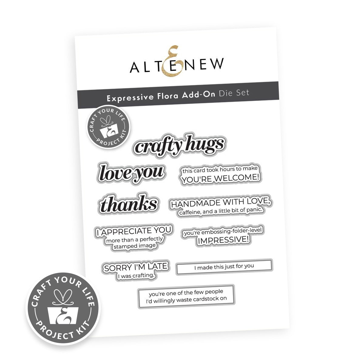 Altenew Craft Your Life Project Kit Expressive Flora Add-on Dies