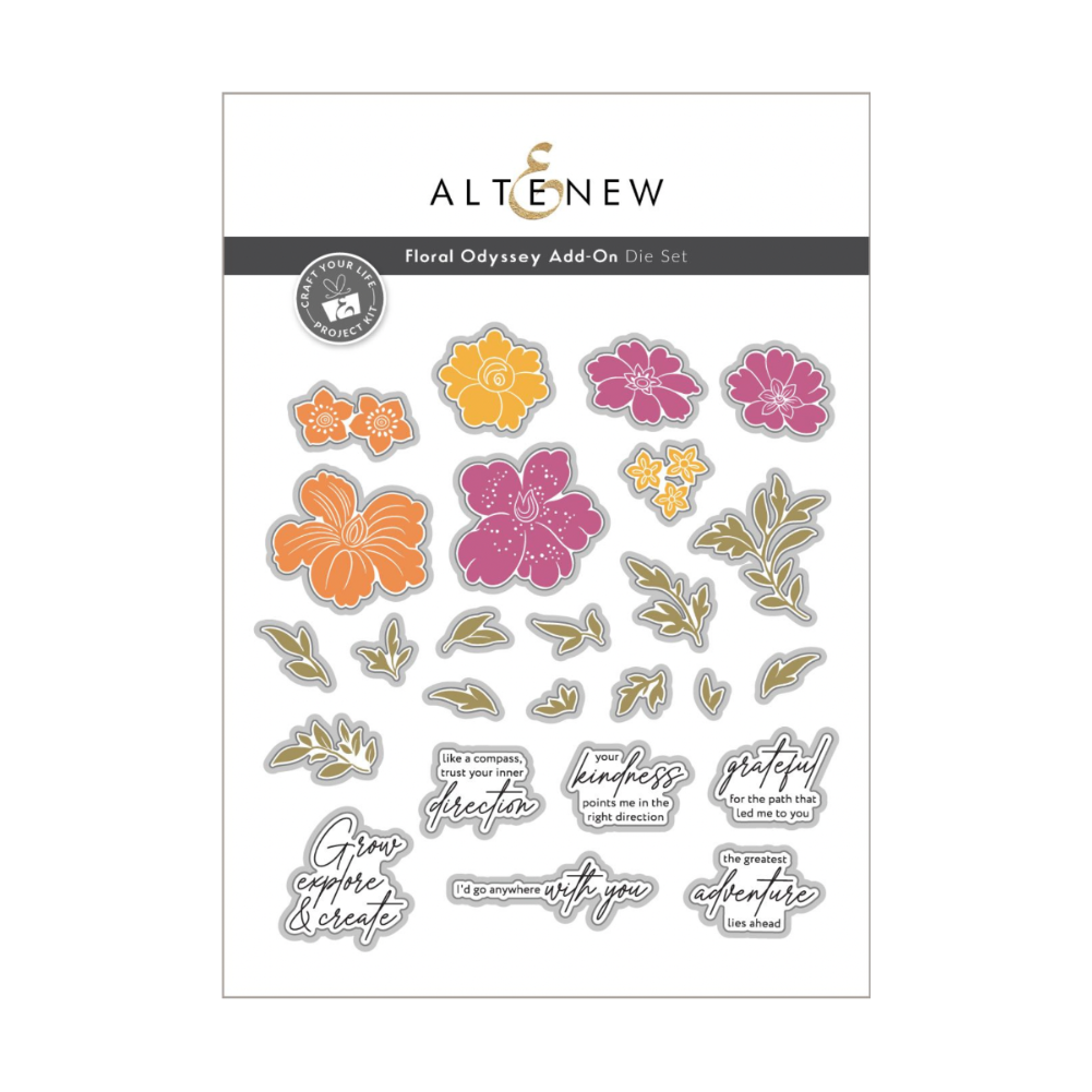 Altenew Craft Your Life Project Kit Floral Odyssey Add-On Dies alt10953