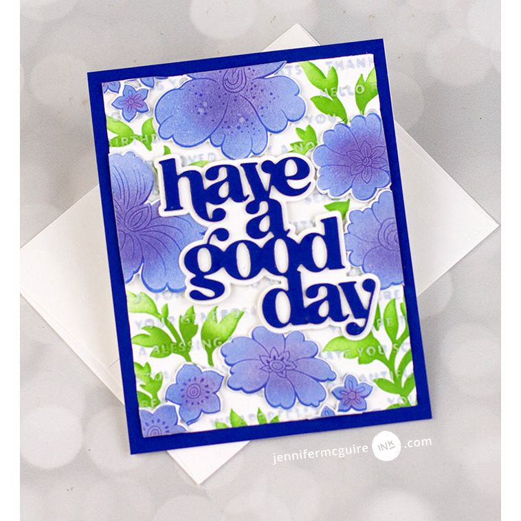 Altenew Craft Your Life Project Kit Floral Odyssey and Add-on Die Set good day | color-code:ALT01
