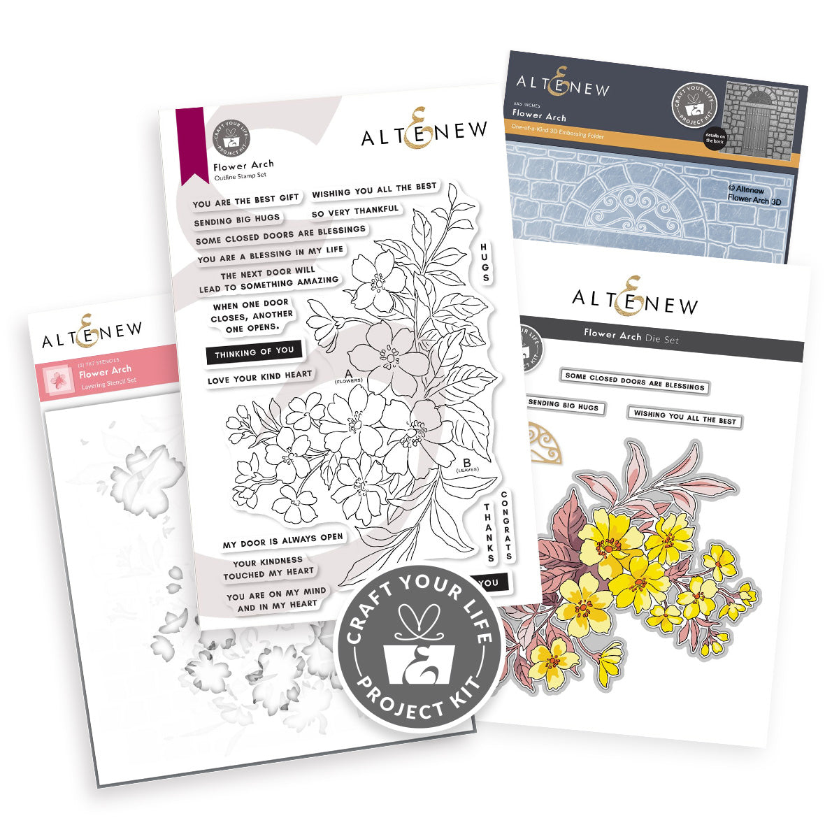 Altenew Craft Your Life Project Kit Flower Arch Set alt10751bn