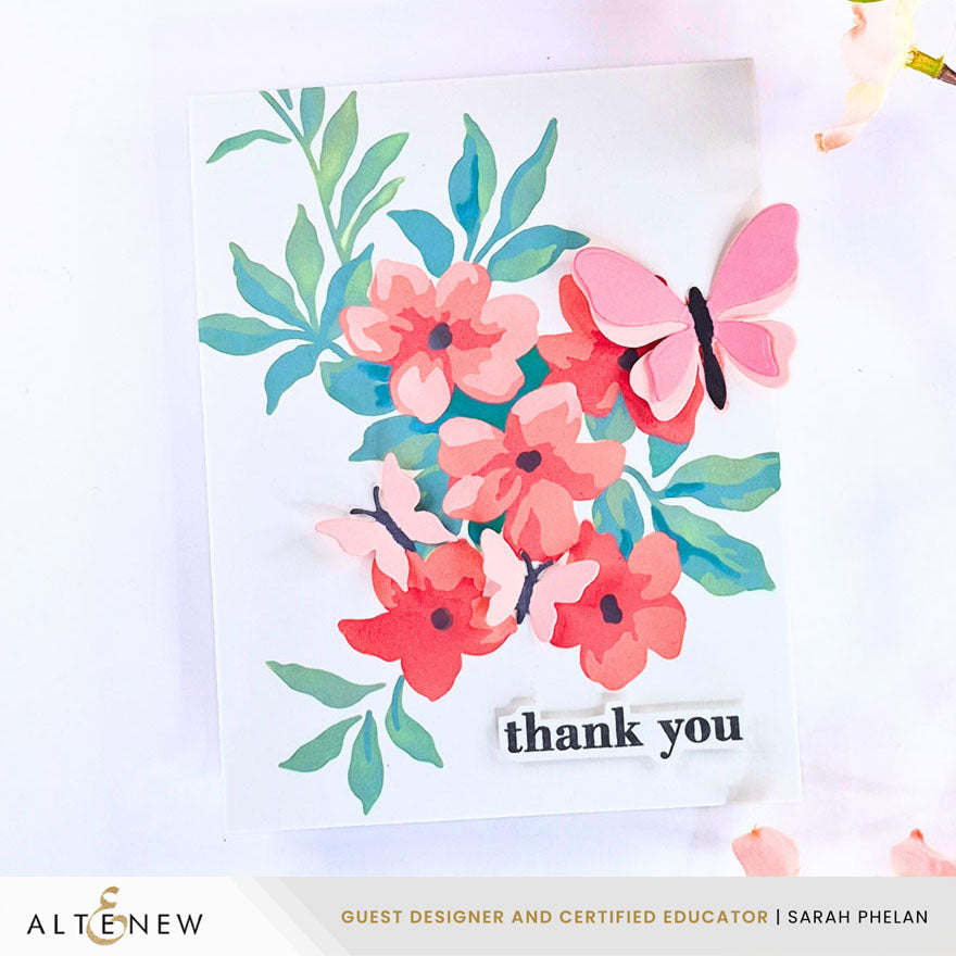 Altenew Craft Your Life Project Kit Fruits and Flowers Add-On Dies alt11323 thank you