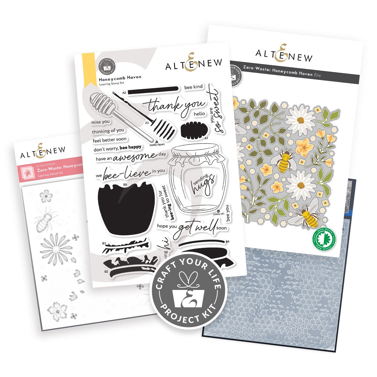 Altenew Craft Your Life Project Kit Honeycomb Haven Set alt11064bn