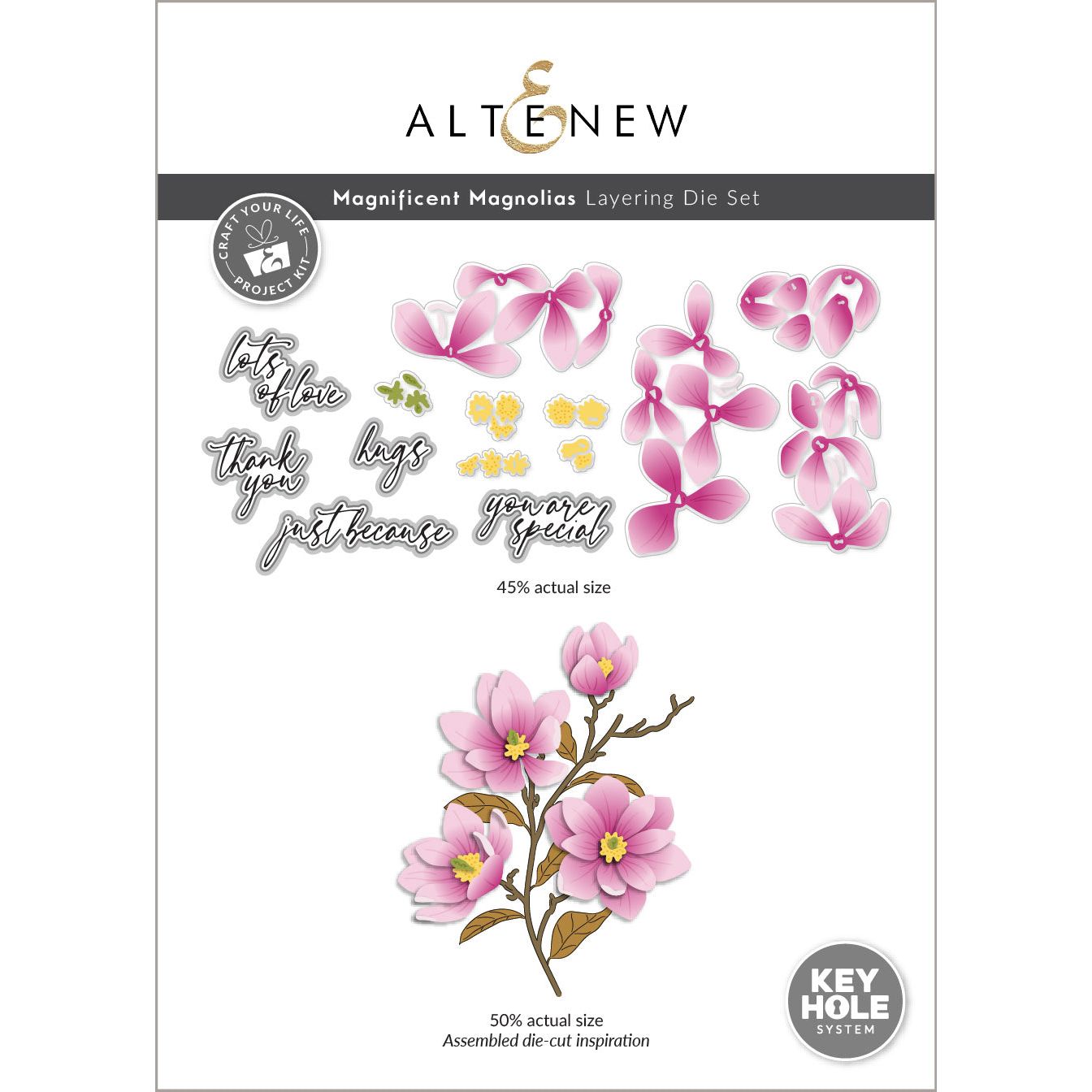 Altenew Craft Your Life Project Kit Magnificent Magnolias alt10828bn product image 3