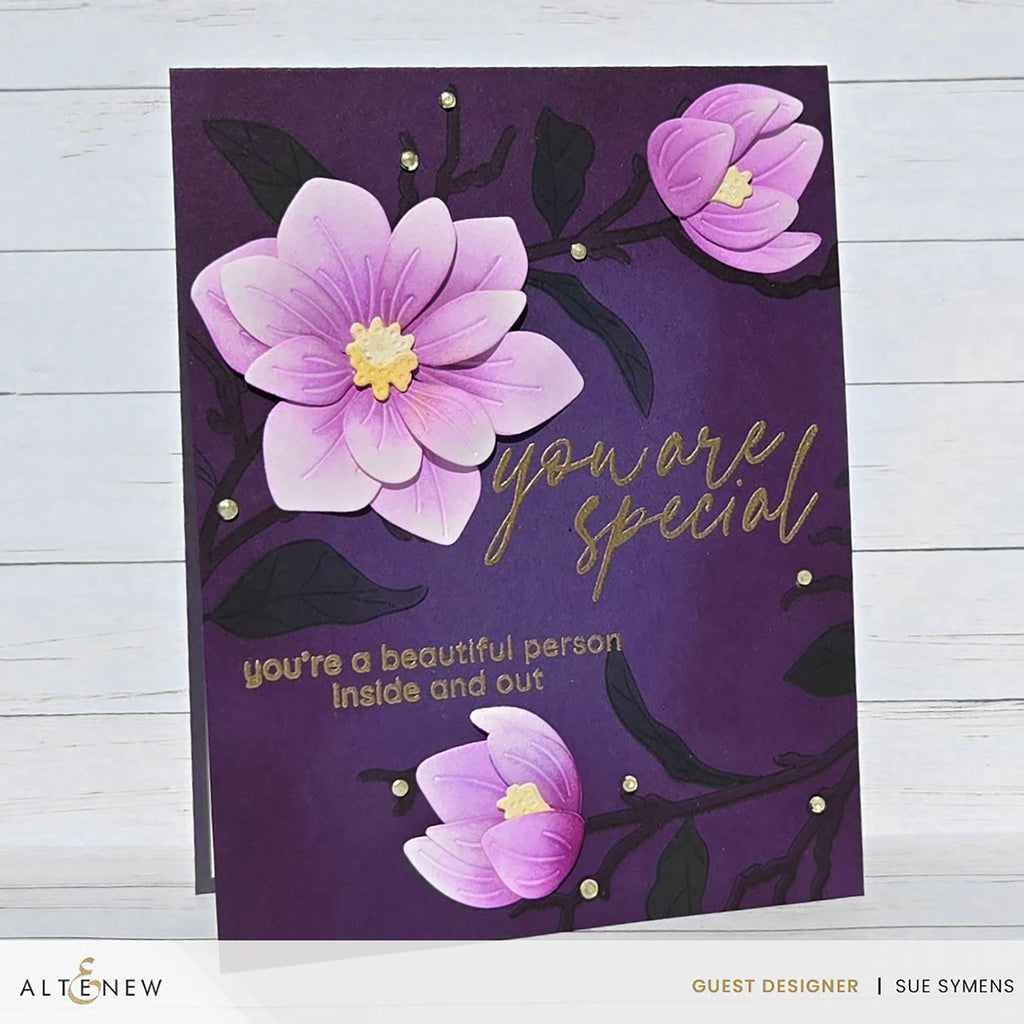 Altenew Craft Your Life Project Kit Magnificent Magnolias alt10828bn purple