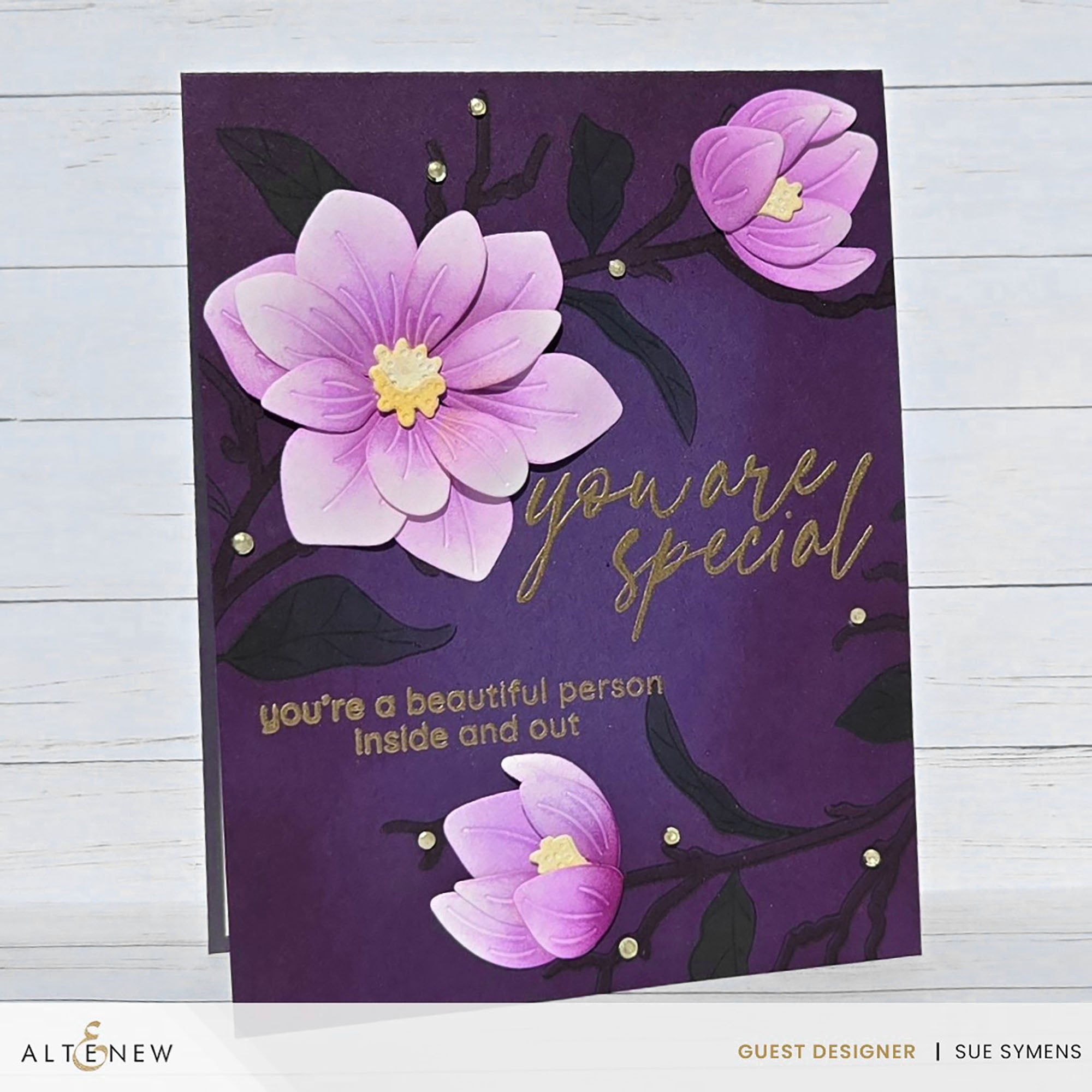Altenew Craft Your Life Project Kit Magnificent Magnolias alt10828bn purple