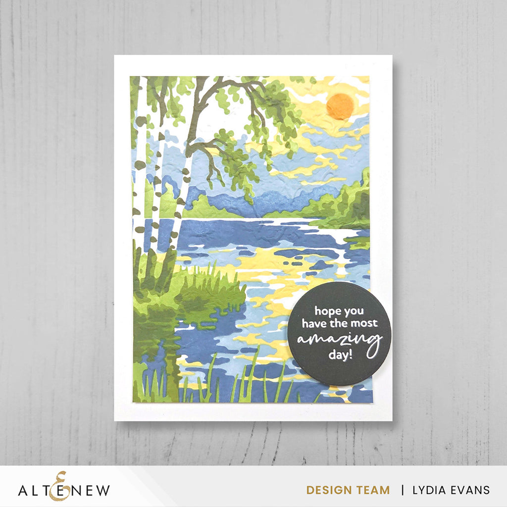 Altenew Craft Your Life Project Kit Painterly Perfection Set alt11514bn have an amazing day card