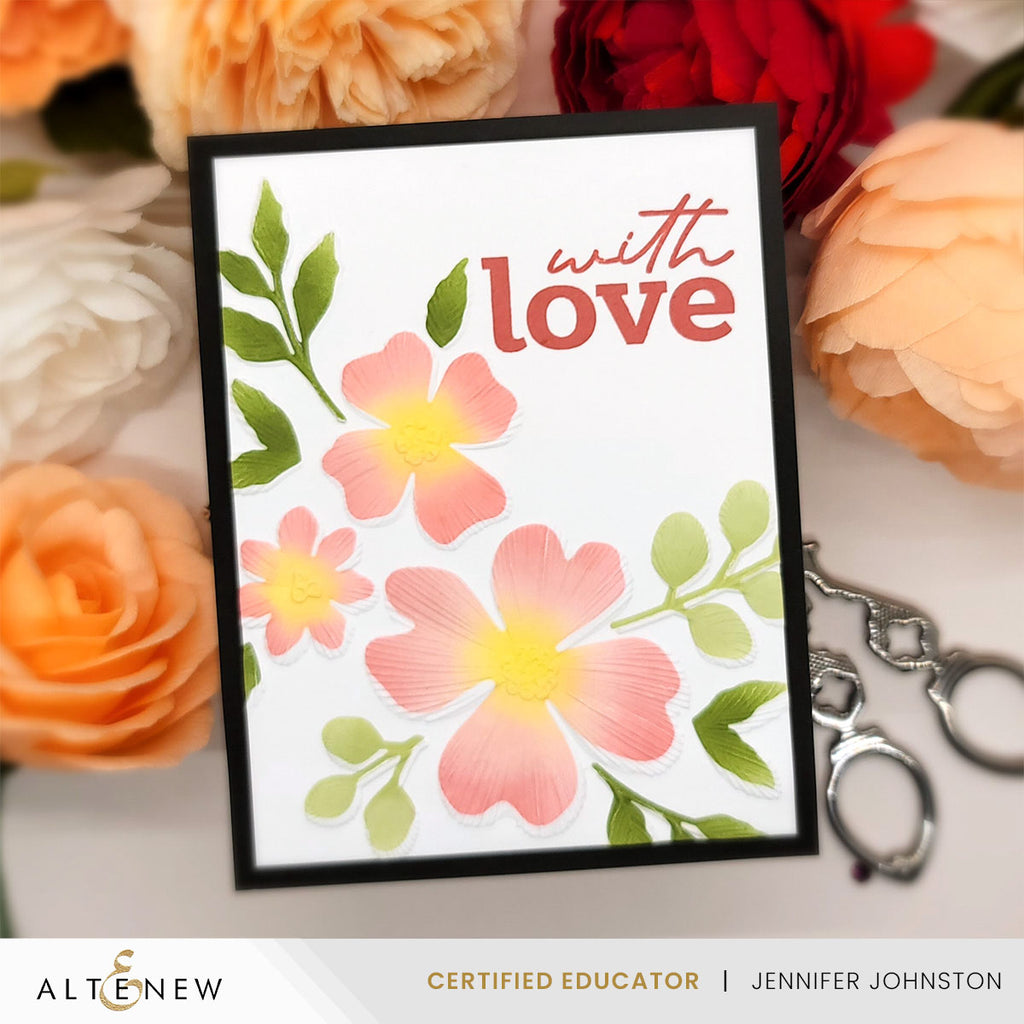 Altenew Craft Your Life Project Kit Stitched With Love Add-On Dies alt11212 flowers