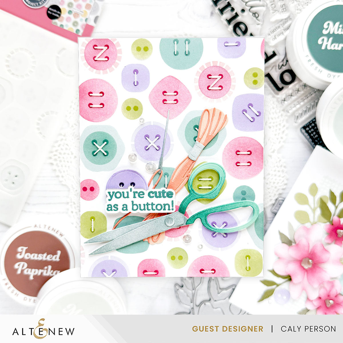 Altenew Craft Your Life Project Kit Stitched With Love Set alt11211bn | buttons | color-code:ALT01