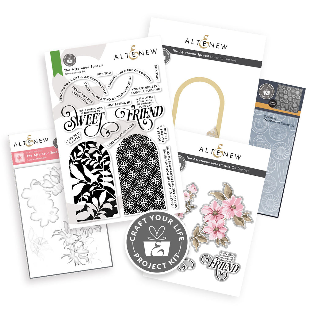 Altenew Craft Your Life Project Kit The Afternoon and Add-on Die Set