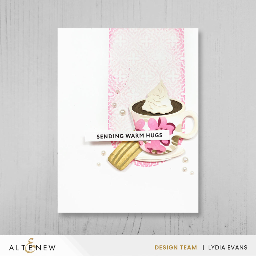 Altenew Craft Your Life Project Kit The Afternoon and Add-on Die Set sending warm hugs card