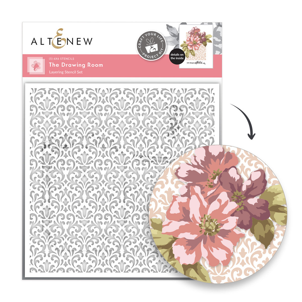 Altenew Craft Your Life Project Kit The Drawing Room Set alt11334bn image 4